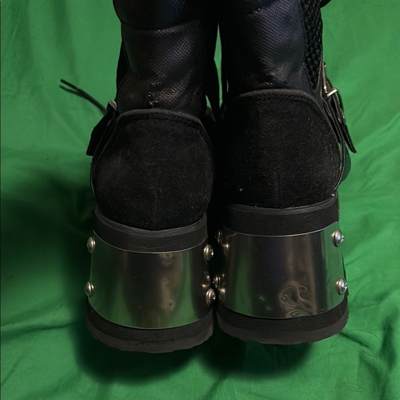 Demonia Black Platform Boots - Picture 3 of 5